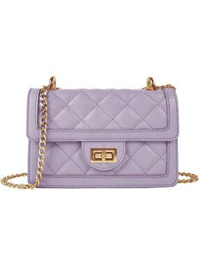 〽️Women's Lavender Wallet Purse Quilted Mini Small Shoulder Crossbody Party Bags
